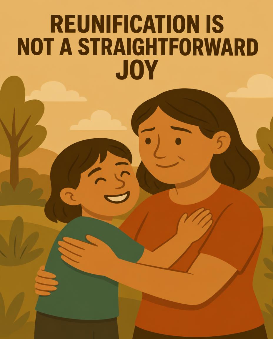 Reunification is not a straightforward joy