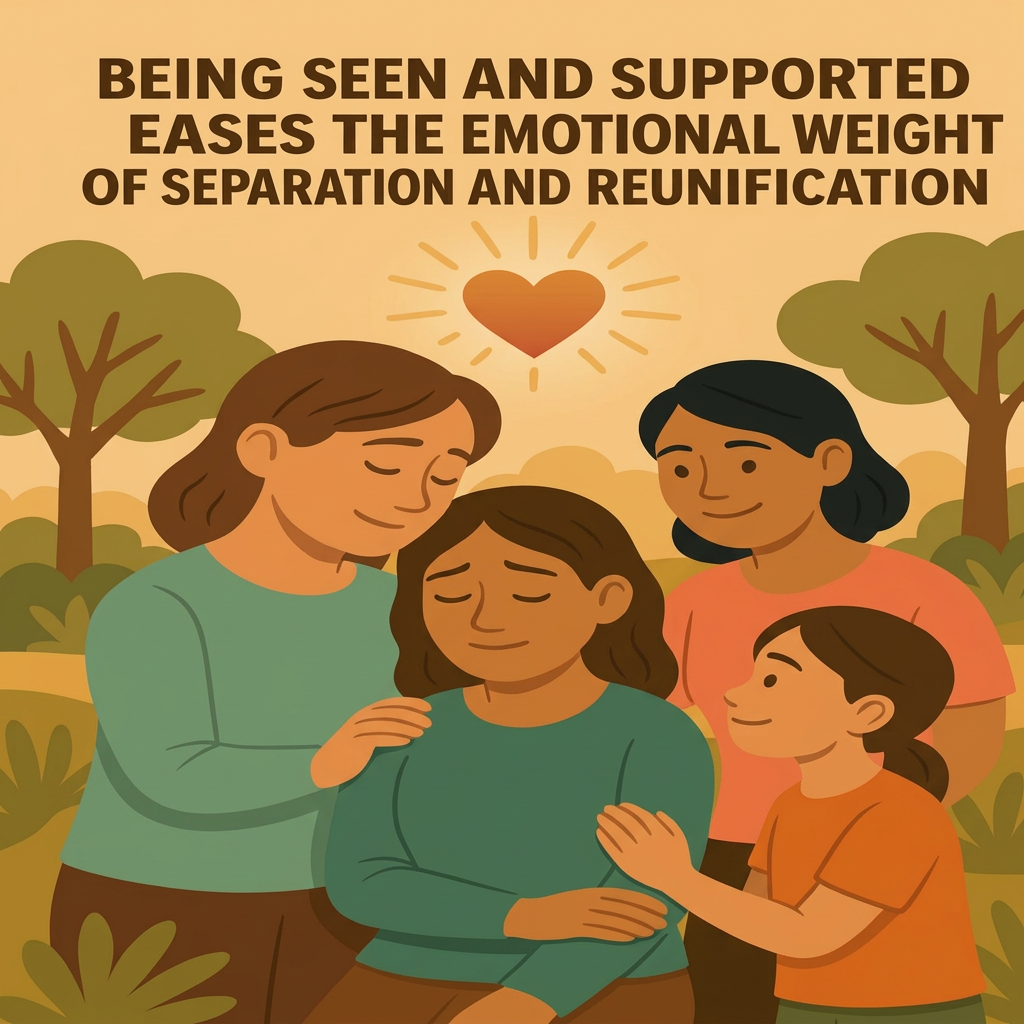 Being seen and supported eases the emotional weight of separation and reunification