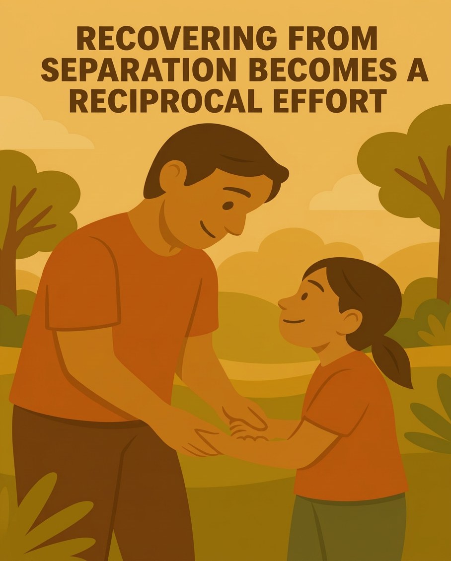 Recovering from separation becomes a reciprocal effort