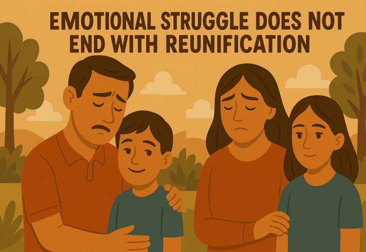 Emotional struggle does not end with reunification